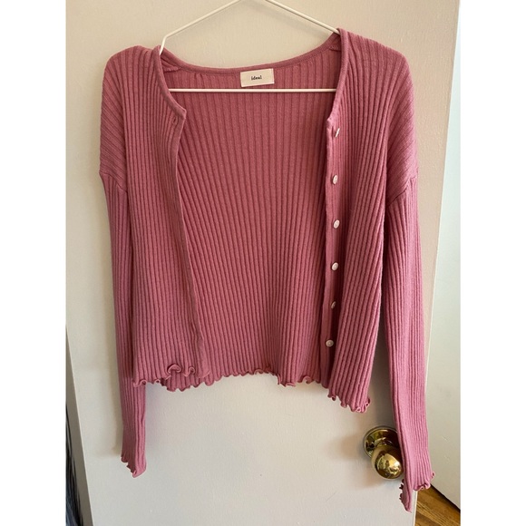 Pink Wool Cardigan - Picture 5 of 5